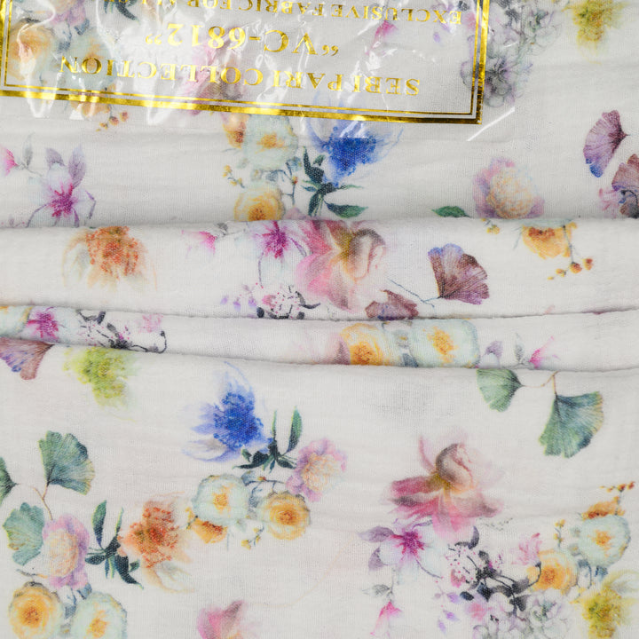 Muślin Drukowany Kwiatowa Łąka - Textil World