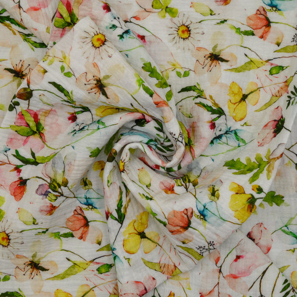 Muślin Drukowany Łąkowe Marzenie - Textil World
