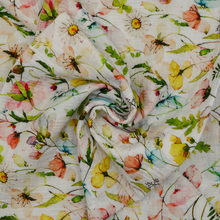 Muślin Drukowany Łąkowe Marzenie - Textil World
