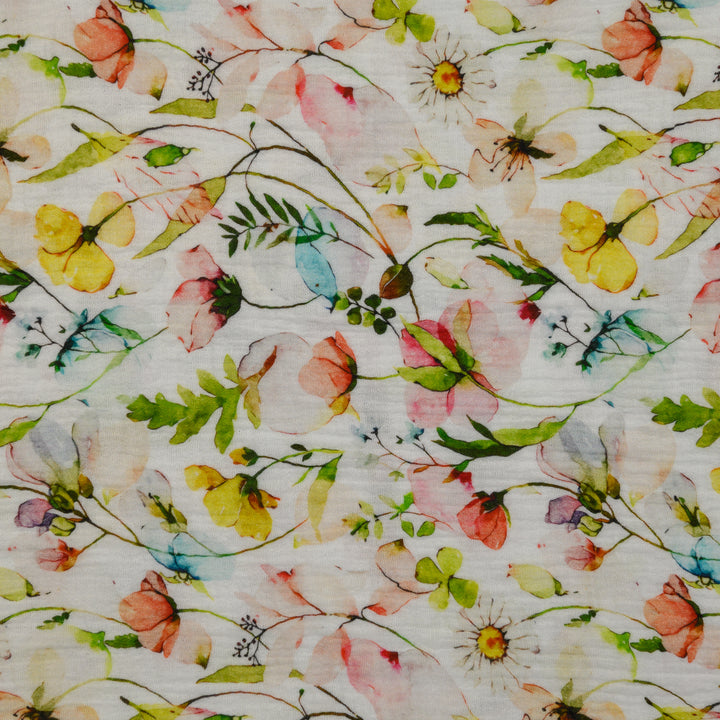 Muślin Drukowany Łąkowe Marzenie - Textil World