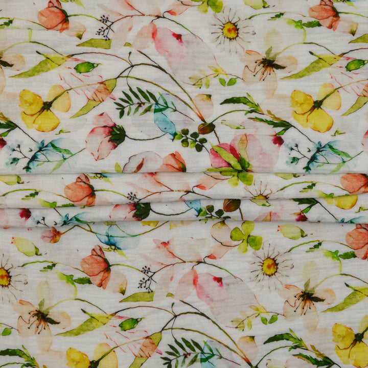 Muślin Drukowany Łąkowe Marzenie - Textil World