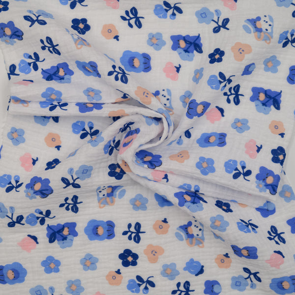 Muślin Drukowany Lawendowy Cukierek - Textil World