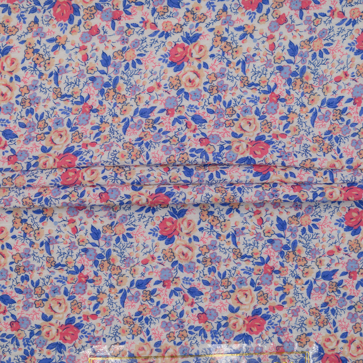 Muślin Drukowany Letni Bukiet - Textil World