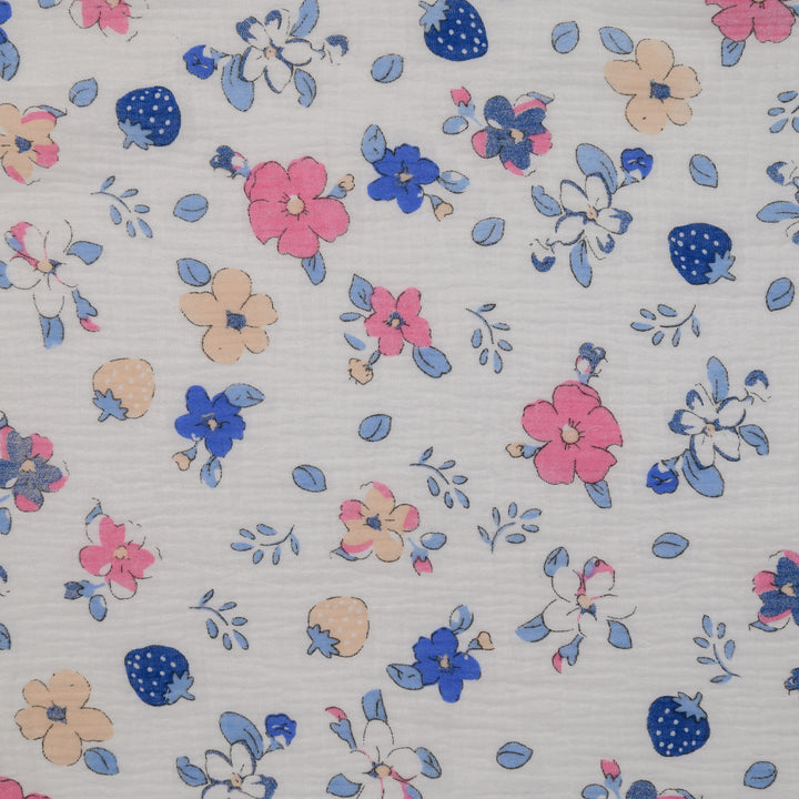 Muślin Drukowany Letnia Truskawka - Textil World