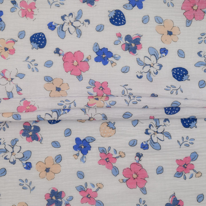 Muślin Drukowany Letnia Truskawka - Textil World