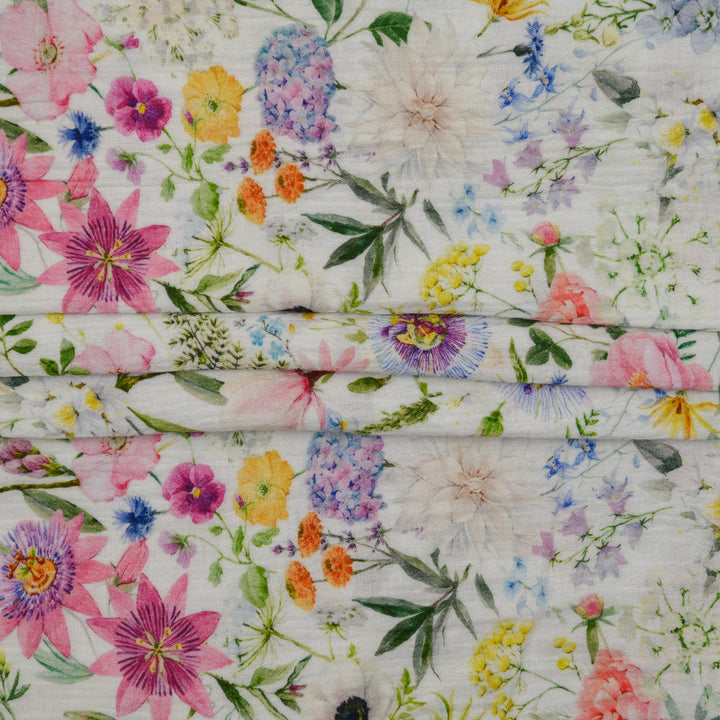 Muślin Drukowany Ogród Botaniczny - Textil World