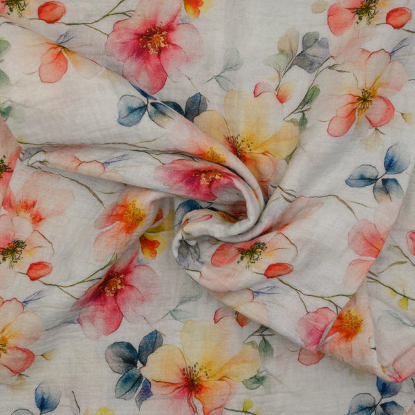 Muślin Drukowany Pastelowa Fantazja - Textil World
