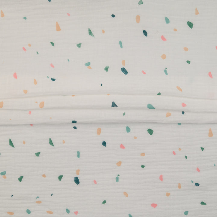 Muślin Drukowany Pastelowy Konfetti - Textil World