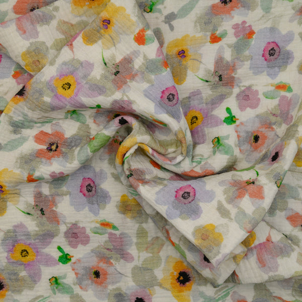 Muślin Drukowany Pastelowy Sen - Textil World