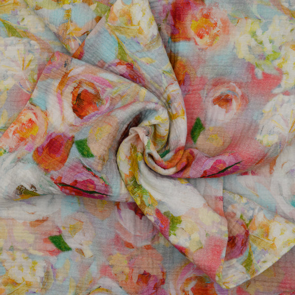 Muślin Drukowany Różany Pocałunek - Textil World