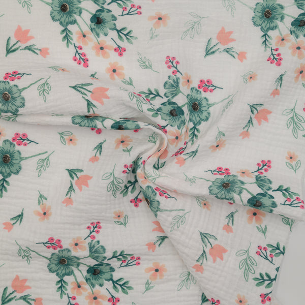 Muślin Drukowany Wiosenna Łąka - Textil World