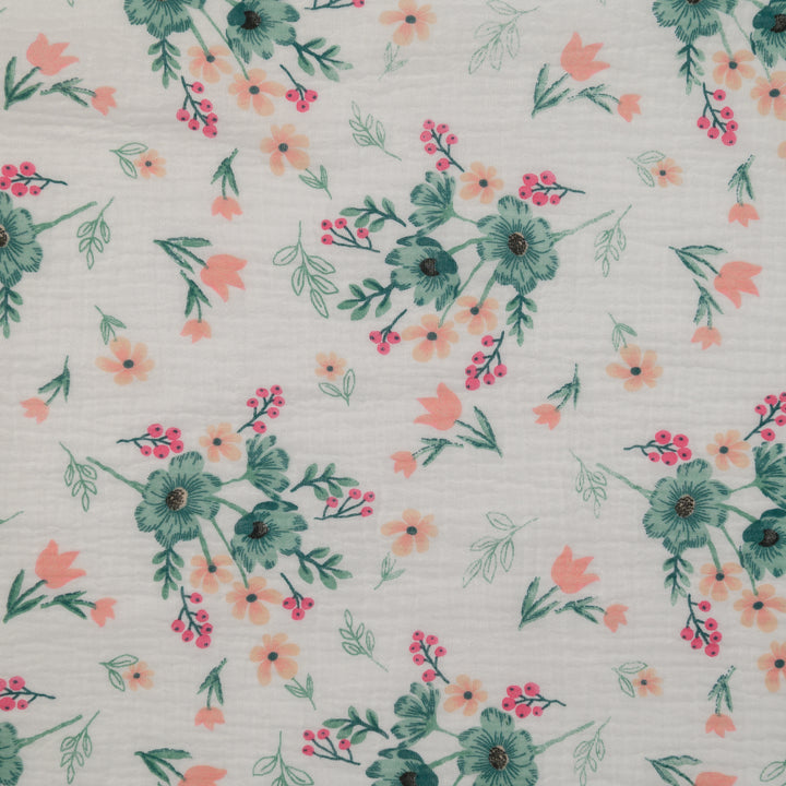 Muślin Drukowany Wiosenna Łąka - Textil World