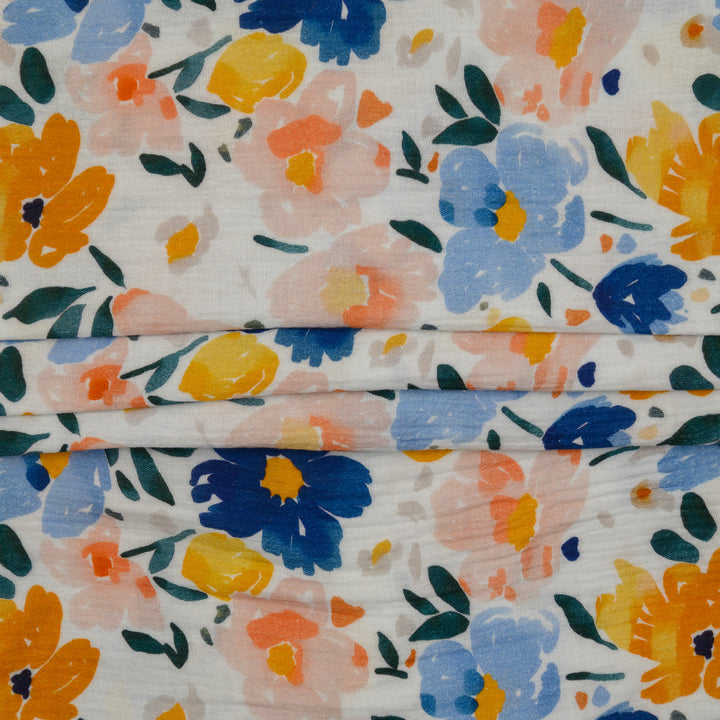 Muślin Drukowany Wiosenny Błysk - Textil World