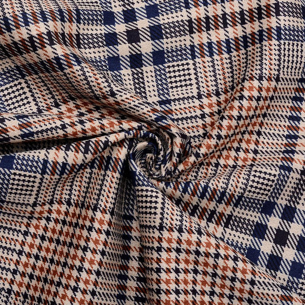Nurek Zamsz Drukowany Kratka - Textil World