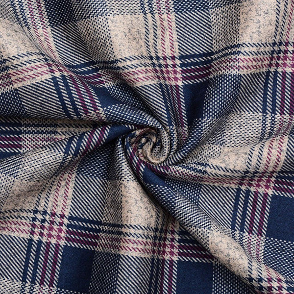 Nurek Zamsz Drukowany Kratka - Textil World