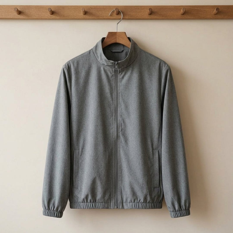 Nylon Punto Ciemno Szary – wiatrówka z tej tkaniny
