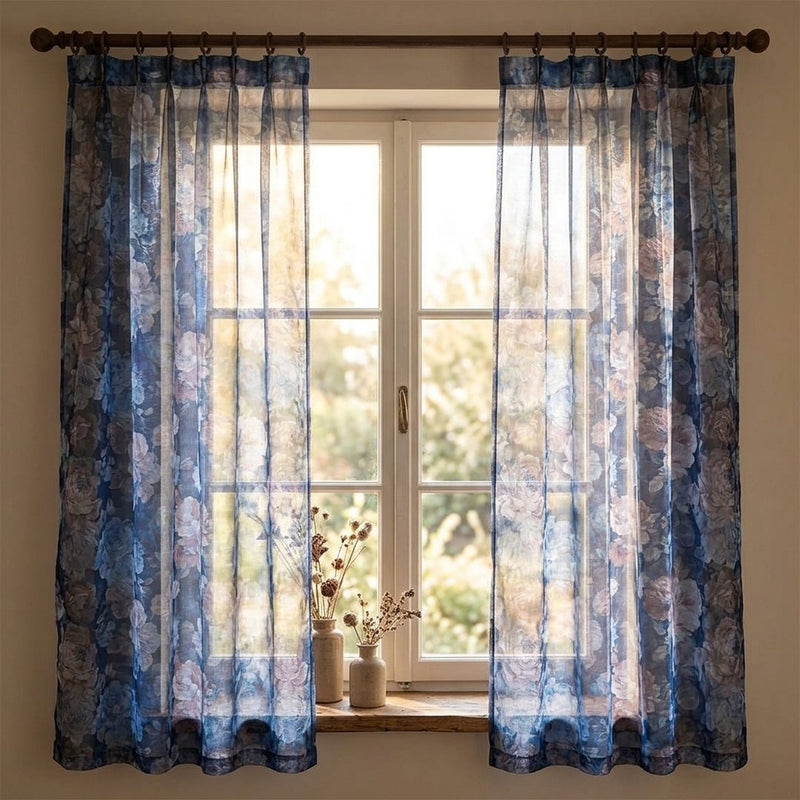 Organza Drukowana Dior – lekkie firany z tej tkaniny