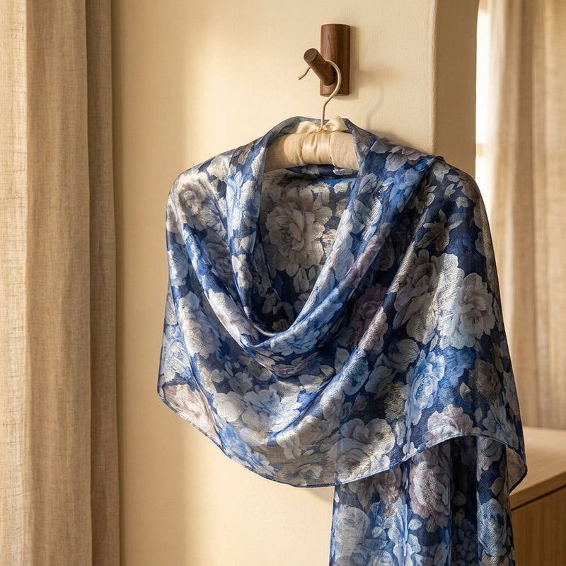 Organza Drukowana Dior – narzutka wieczorowa z tej tkaniny