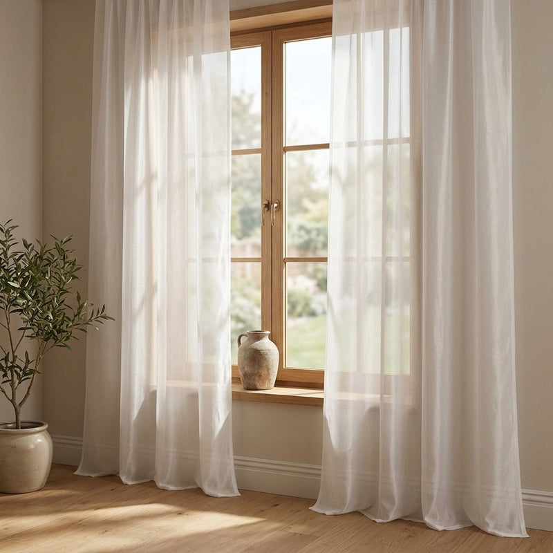 Organza Premium Biała – lekkie firany z tej tkaniny