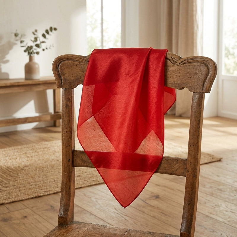 Organza Premium Czerwona – apaszka chusta z tej tkaniny