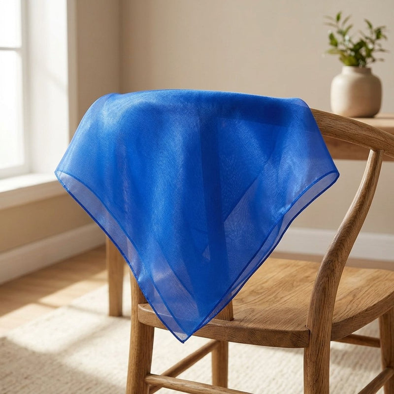 Organza Premium Niebieska – apaszka chusta z tej tkaniny