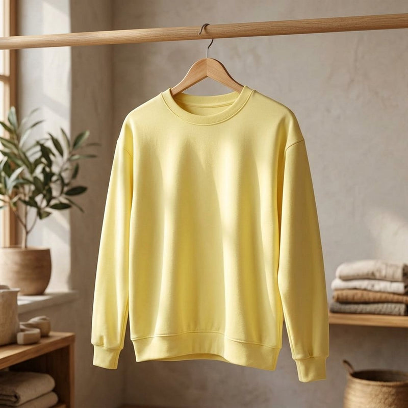 Punto „Pastelowy Żółty” – bluza dresowa z tej tkaniny