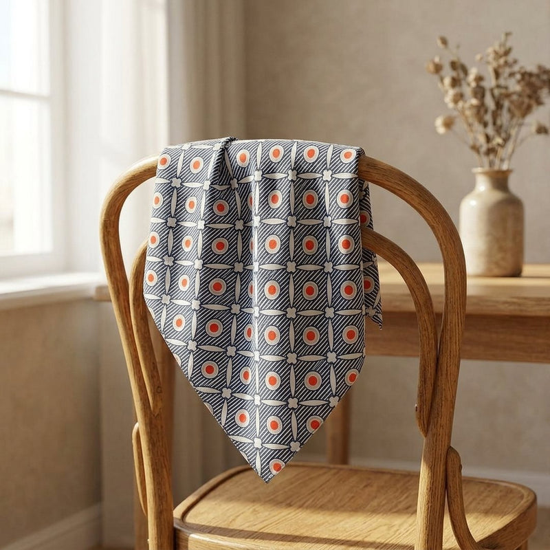 Silk Drukowany Geometria Paris – apaszka chusta z tej tkaniny