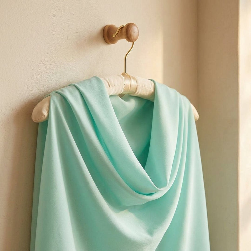 Silk Miętowy – narzutka wieczorowa z tej tkaniny