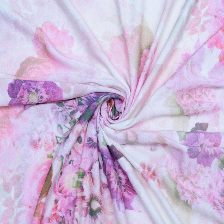 Singiel Drukowany Kwiaty - Textil World