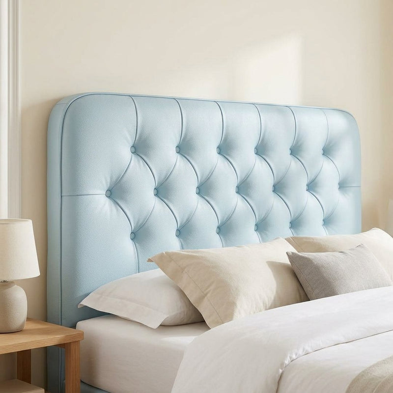 Skóra Kreszowana Baby Blue – zagłówek łóżka z tej tkaniny