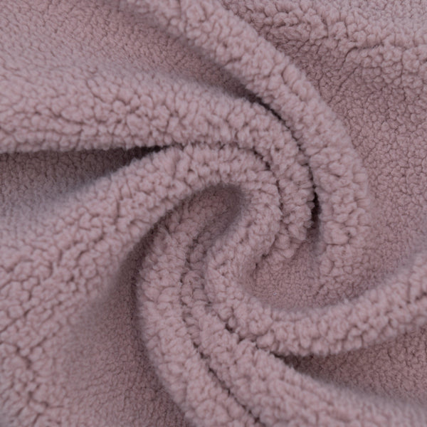 Sztuczne Futerko Miś Teddy Brudny róż - Textil World