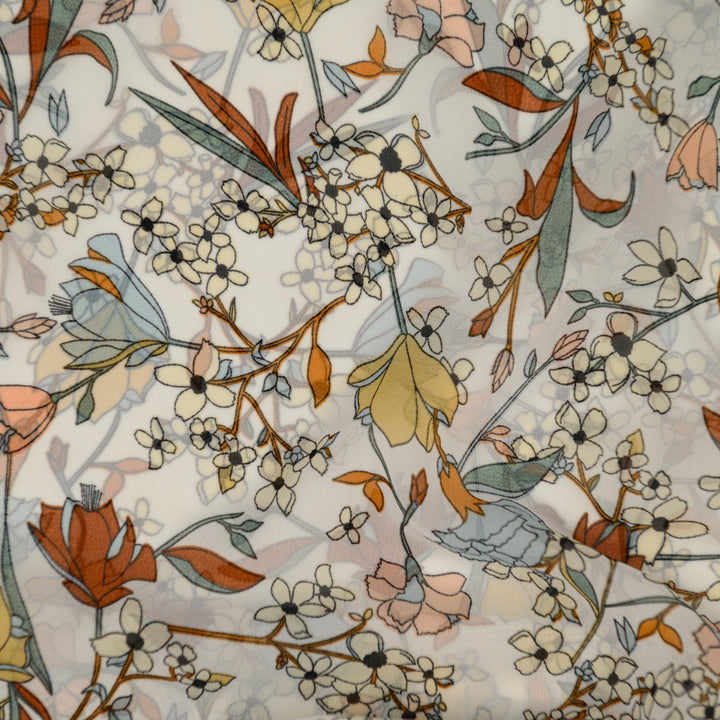 Szyfon Drukowany Botaniczny Sen - Textil World
