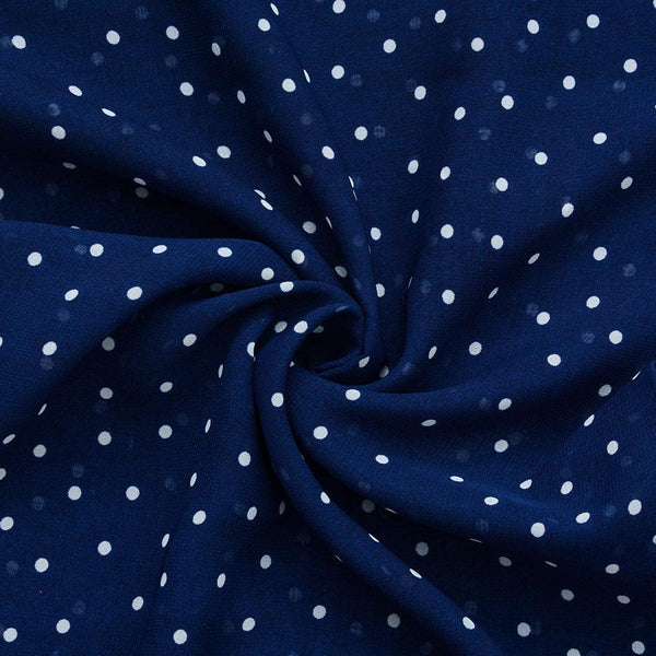 Szyfon Drukowany Kropki Groszki - Textil World