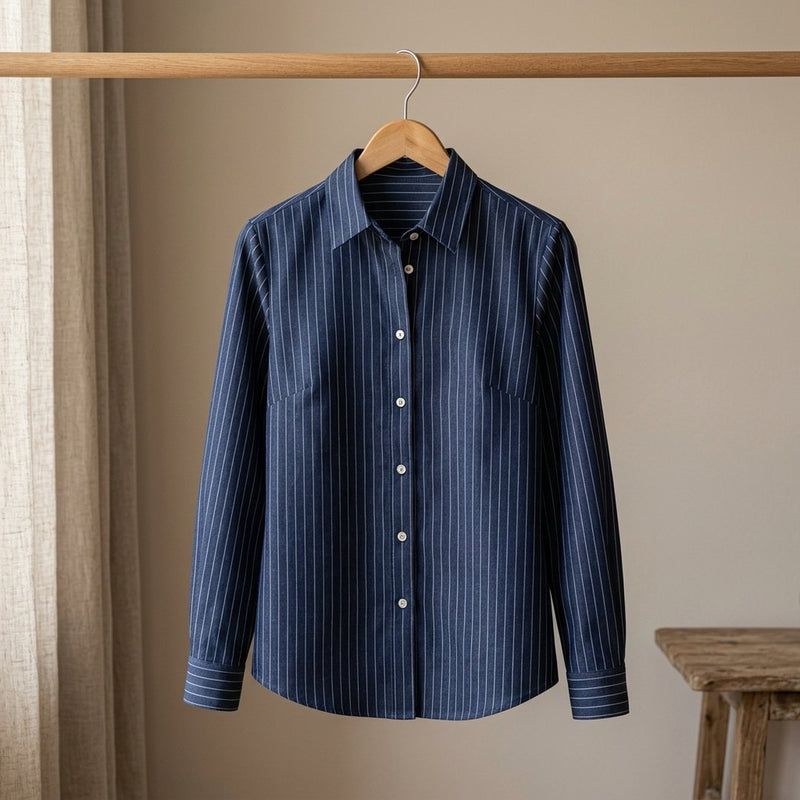 Tencel Paski Royal – koszula damska z tej tkaniny