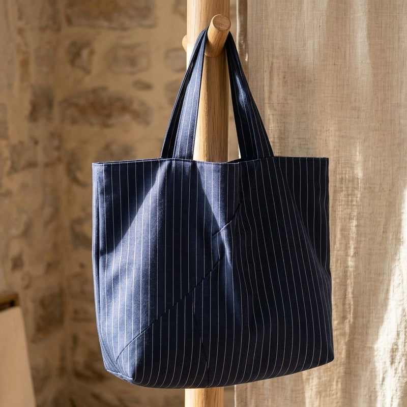 Tencel Paski Royal – torba na zakupy z tej tkaniny