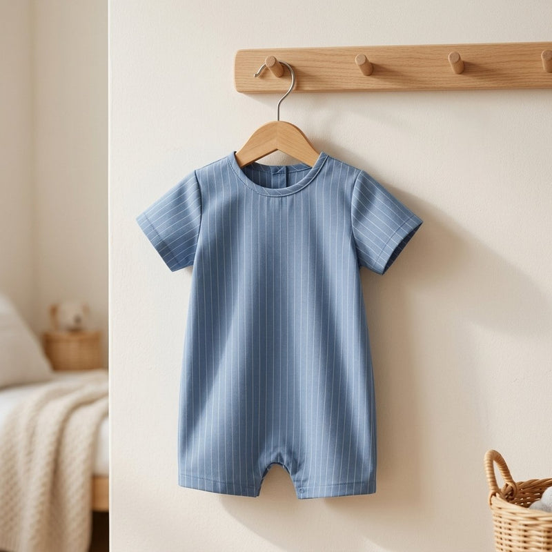Tencel Paski Lazur – ubranko dziecięce z tej tkaniny