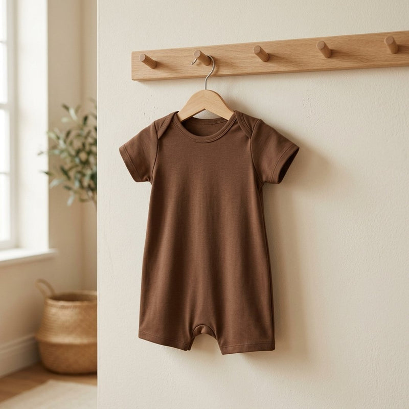 Tencel Pianka Jasny Brąz – ubranko dziecięce z tej tkaniny