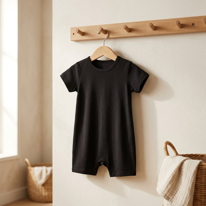 Tencel Pianka Czarna – ubranko dziecięce z tej tkaniny