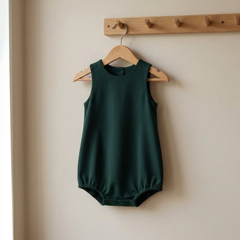 Tencel Pianka Butelkowa Zieleń – ubranko dziecięce z tej tkaniny