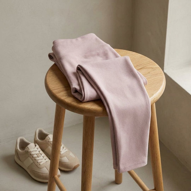 Wełna Lycra Różowa – legginsy z tej tkaniny