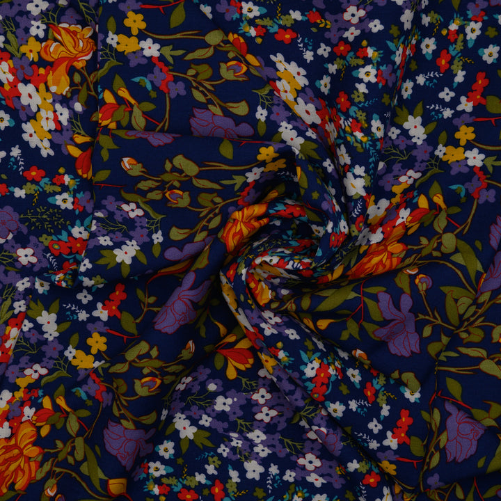 Wiskoza Drukowana Floral Symphony - Textil World