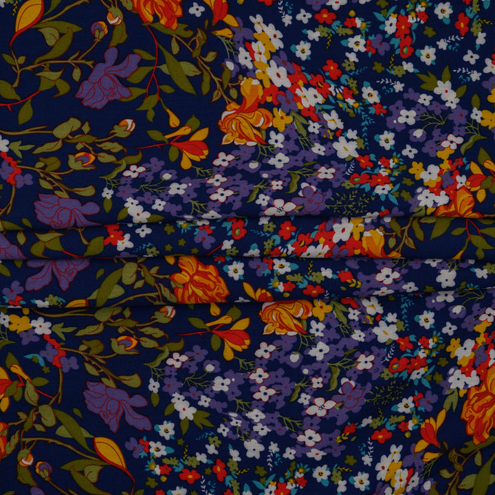 Wiskoza Drukowana Floral Symphony - Textil World