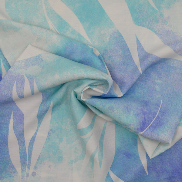 Wiskoza Drukowana Lazurowa Fantazja - Textil World