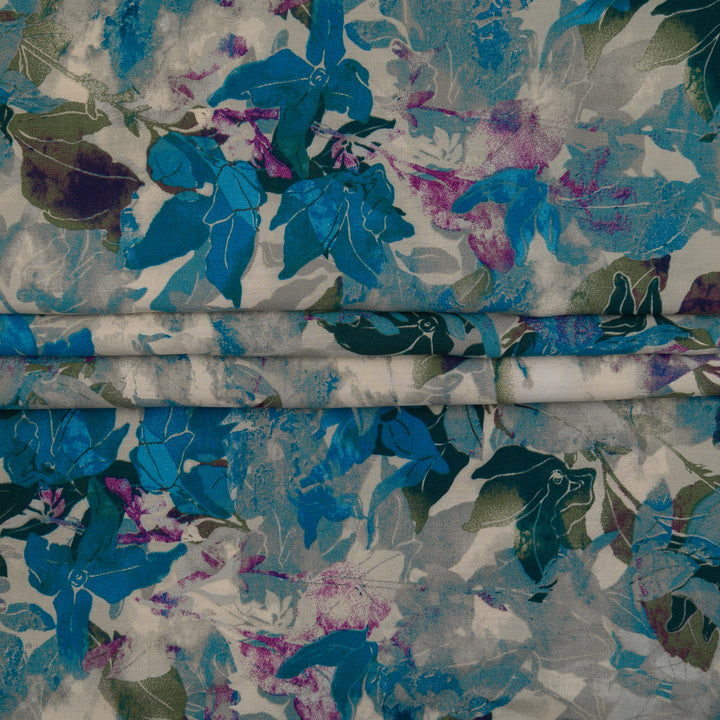 Wiskoza Drukowana Mglista Akwarela - Textil World