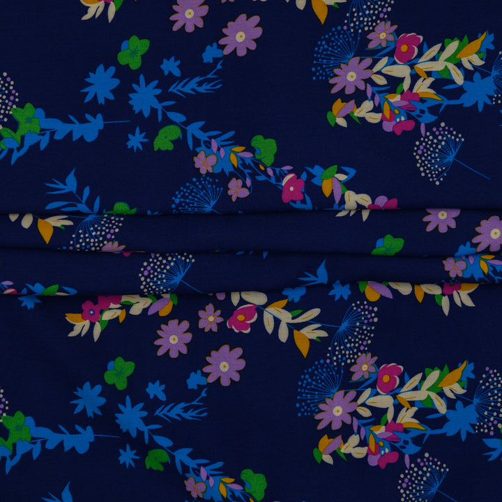 Wiskoza Drukowana Midnight Blossom - Textil World