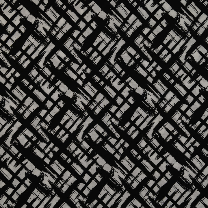 Wiskoza Drukowana Miejska Geometria - Textil World