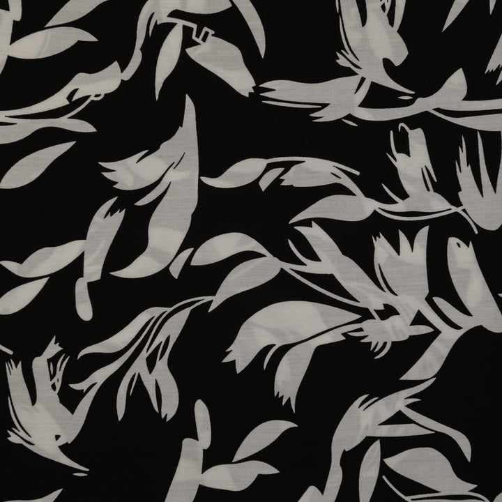 Wiskoza Drukowana Noir Silhouette - Textil World