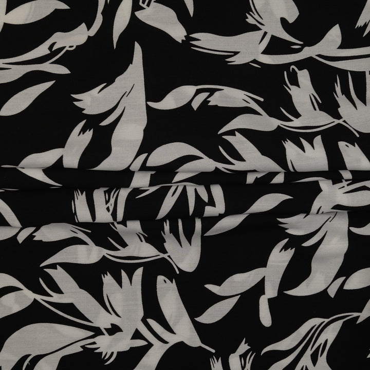 Wiskoza Drukowana Noir Silhouette - Textil World
