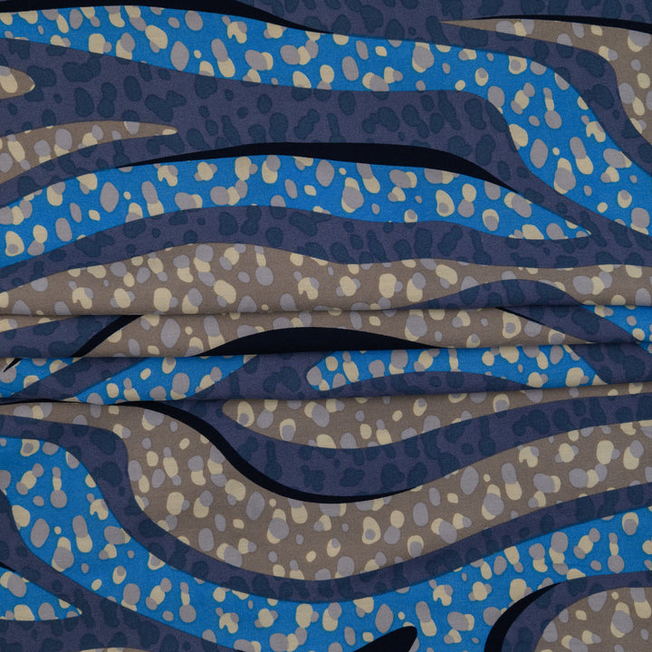 Wiskoza Drukowana Ocean Waves - Textil World