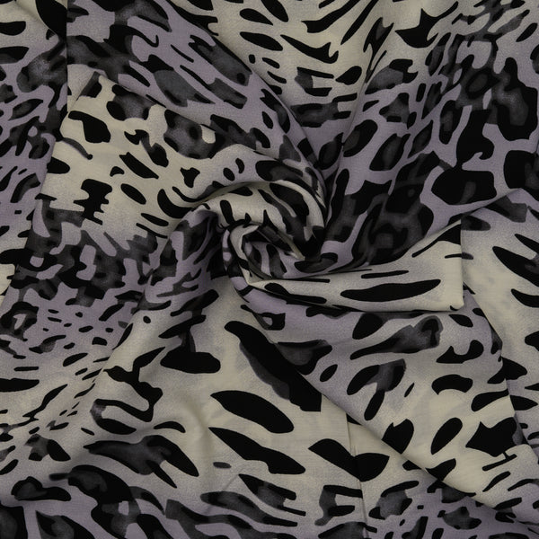 Wiskoza Drukowana Pantera Monochromatyczna - Textil World